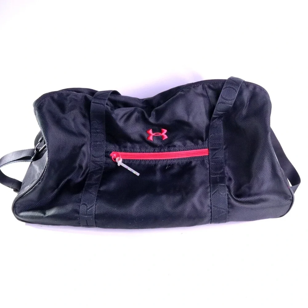 Under Armour Women's Gym Yoga Duffle Bag Black/Red 20x8 inch